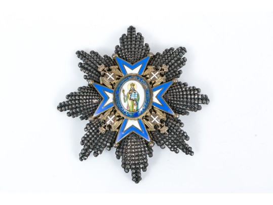 Fabulous Vintage Order Of St. Sava Decoration, With WWII Badge