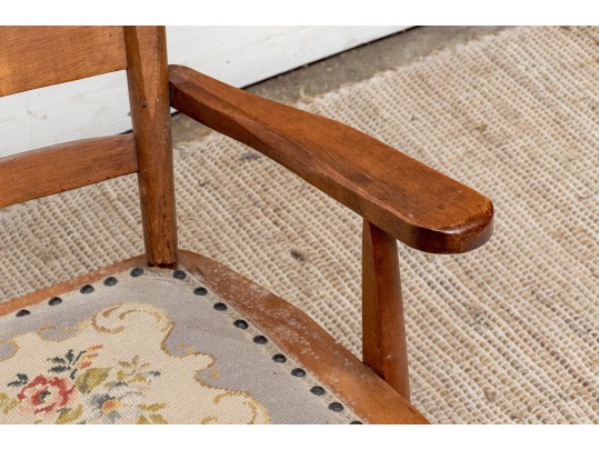 Provincial Birchwood Ladder-Back Youth's Rocker, American, Late 19th/Early 20th Century