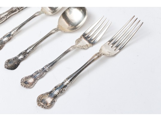 Wallace Sterling Silver Partial Flatware Service, 