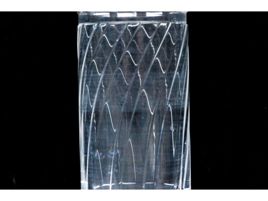 Two Baccarat Cylindrical Flower Vases