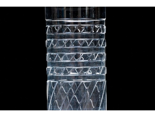 Two Baccarat Cylindrical Flower Vases