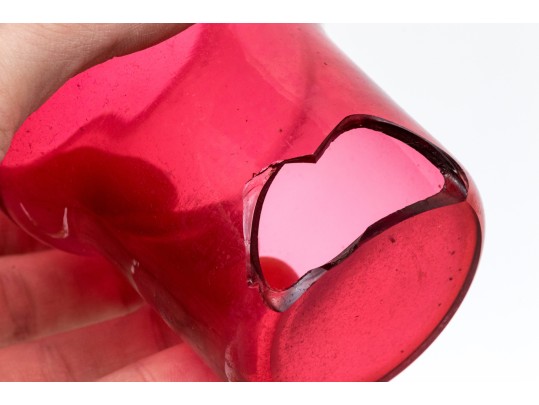 Two Antique Metal Cordial Glass Holders