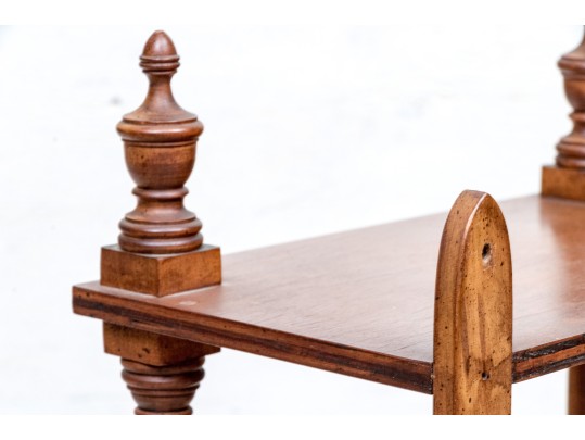 Vintage Walnut Wall Handing Etagere