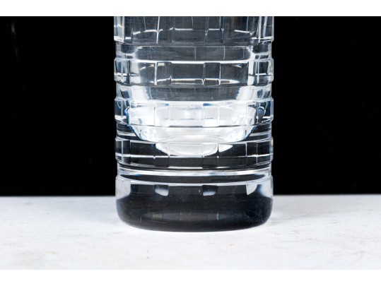 Two Baccarat Cylindrical Flower Vases