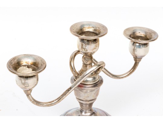 Collection Of Antique Sterling Silver Trimmed And Weighted Items 