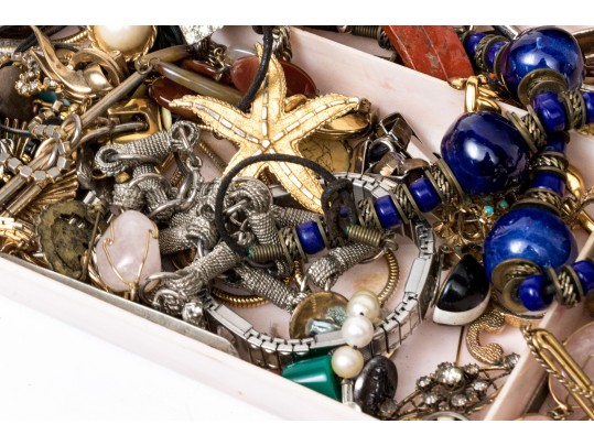 Large Collection Of Vintage Costume Jewelry And Accessories
