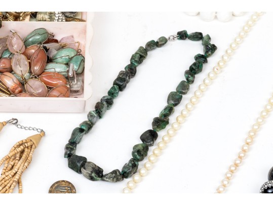 Large Collection Of Vintage Costume Jewelry And Accessories