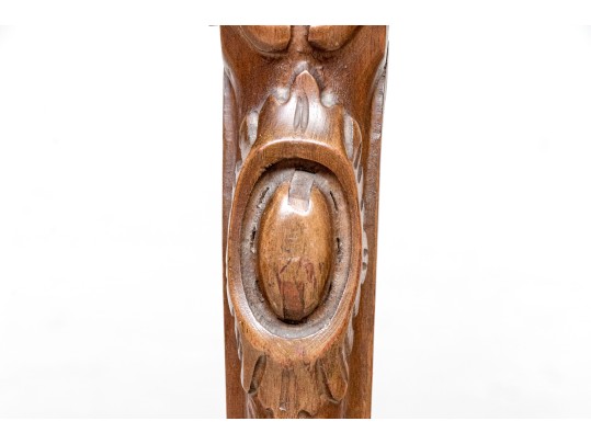 Antique Carved Walnut Glove Stand, Ca. 1920