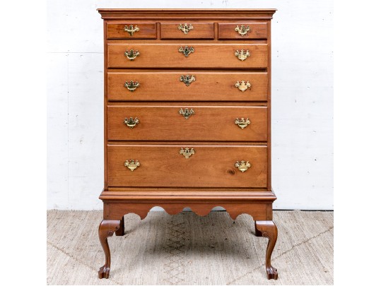 Queen Anne Cherrywood Chest On Frame, The Case Pennsylvania, Circa 1780