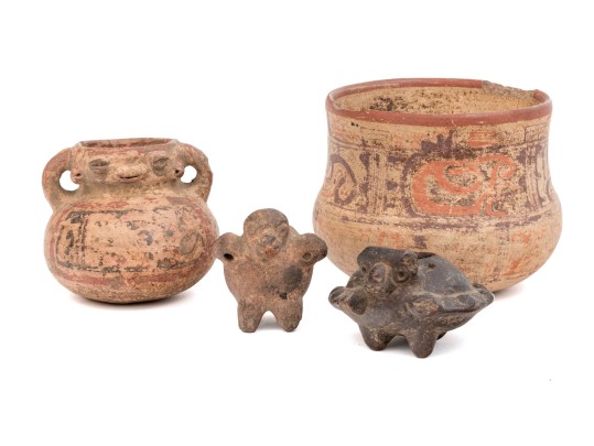 Four Pre-Columbian Terracotta Vessels