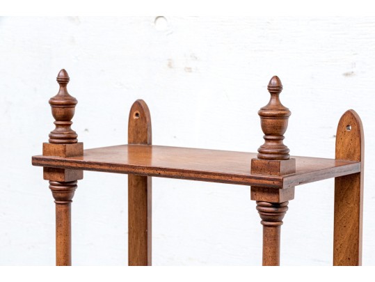 Vintage Walnut Wall Handing Etagere