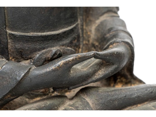 Chinese Bronze Buddha, Ming Dynasty, Ca. 16th C. 