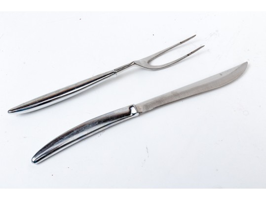 Three Sets Of Of Vintage Carving And Serving Flatware