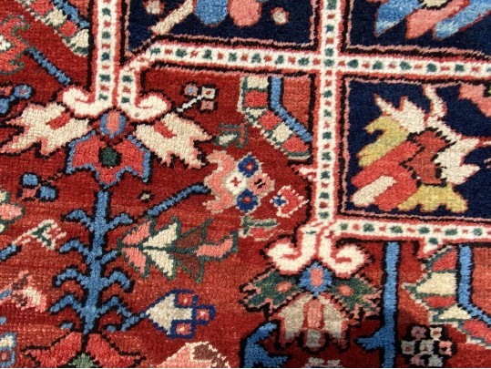 Antique Persian Heriz, Ca. 1920-1940, 14’-3” X 11’-11”