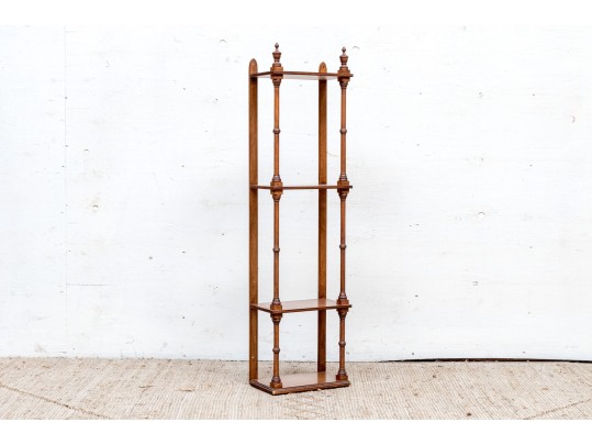 Vintage Walnut Wall Handing Etagere
