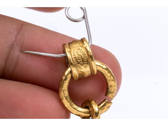 Chanel Fabulous Vintage Ornate Costume Jewelry Impactful Large Egg Motif Pendant