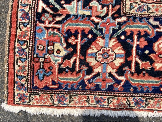 Antique Persian Heriz, Ca. 1920-1940, 14’-3” X 11’-11”