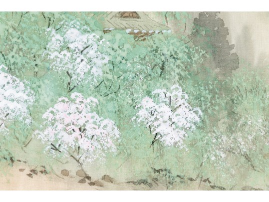 Set Of Four Framed Vintage Chinese Landscape Prints