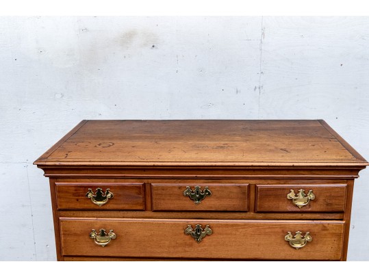 Queen Anne Cherrywood Chest On Frame, The Case Pennsylvania, Circa 1780