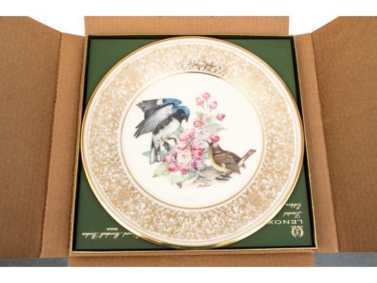 Collection Of 11 Boxed Lenox Boehm Bird Plates Limited Annual Edition With Woodland Wildlife Ones