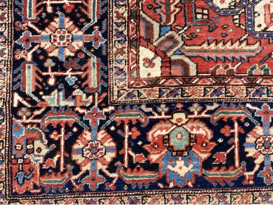 Antique Persian Heriz, Ca. 1920-1940, 14’-3” X 11’-11”