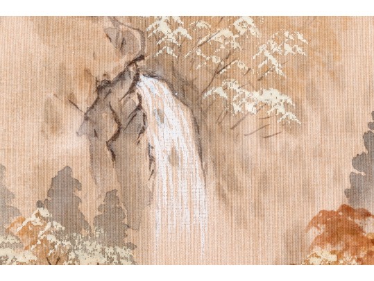 Set Of Four Framed Vintage Chinese Landscape Prints