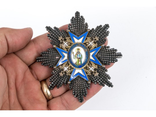 Fabulous Vintage Order Of St. Sava Decoration, With WWII Badge
