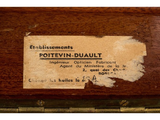 Antique Ulysse Nardin Le Locle Suisse Marine Chronometer In Wooden Case