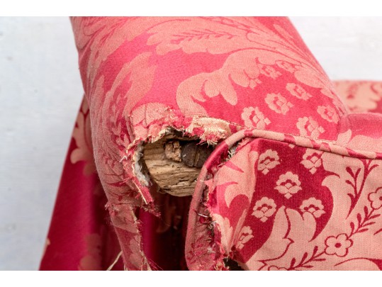 Chippendale Mahogany Upholstered Camel-Back Sofa, Circa 1775