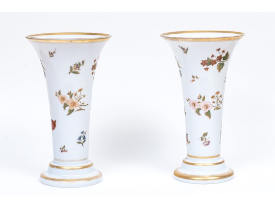 Pair Of Antique Decorated 16