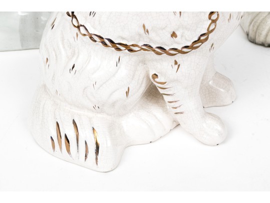 Collection Of Three Staffordshire Dog Figures