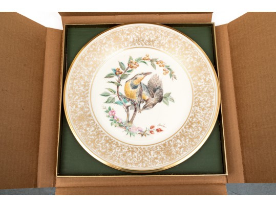 Collection Of 11 Boxed Lenox Boehm Bird Plates Limited Annual Edition With Woodland Wildlife Ones