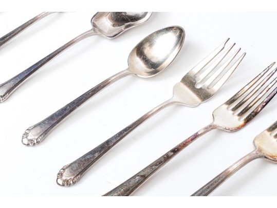 Vintage Gorham Partial Silverplate Flatware Service, Cased