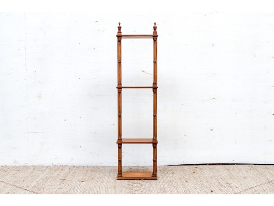 Vintage Walnut Wall Handing Etagere