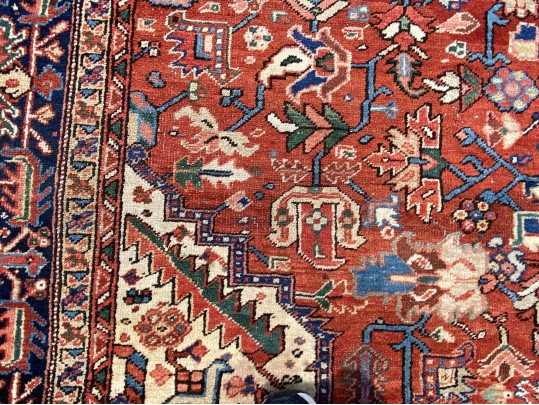 Antique Persian Heriz, Ca. 1920-1940, 14’-3” X 11’-11”