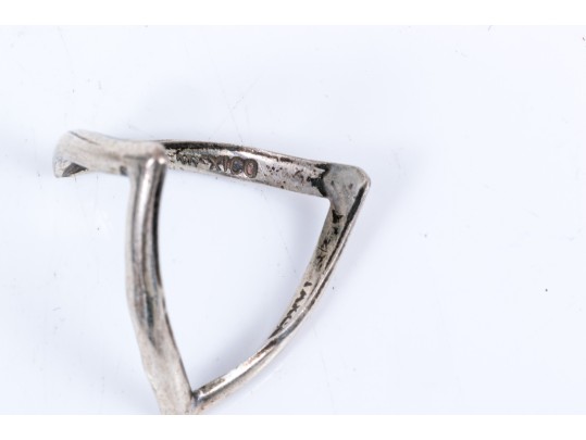 Lot Of Three Handsome Sterling Silver Jewelry Pieces, Including Lalalounis And Taxco, Ring Size 5.75