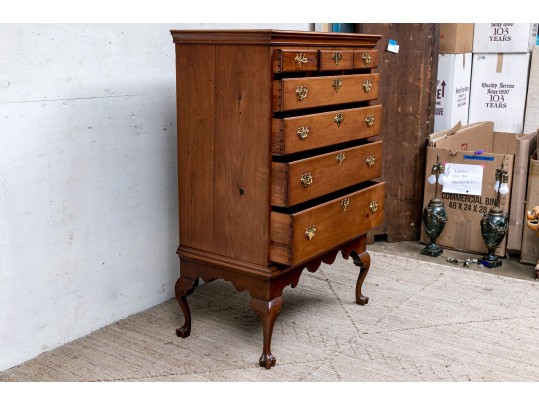 Queen Anne Cherrywood Chest On Frame, The Case Pennsylvania, Circa 1780