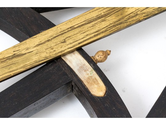 Antique Ebony And Brass Maritime Navigation Octant 