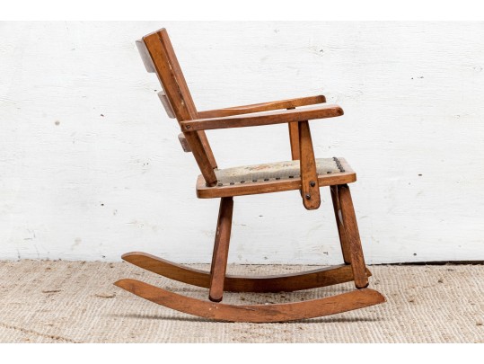 Provincial Birchwood Ladder-Back Youth's Rocker, American, Late 19th/Early 20th Century