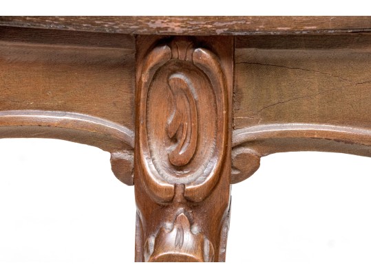 Antique Carved Walnut Glove Stand, Ca. 1920
