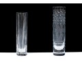 Two Baccarat Cylindrical Flower Vases