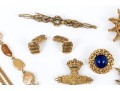 Lot Of Assorted Costume Jewelry Pieces, Including A Trifari Brooch