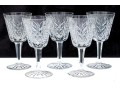 Set Of Five Waterford Clare White Wine Glasses