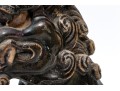 Chinese Glazed Ceramic Foo Dog Form Roof Tile, Ming Dynasty