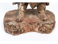 Antique Chinese Carved And Painted Guardian 