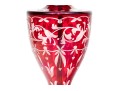 Vintage Bohemian Style Red Cut To Clear Vasiform Table Lamp