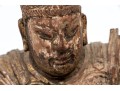 Antique Chinese Carved And Painted Guardian 