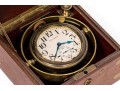 Antique Waltham Nautical Chronometer In Wooden Case