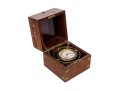 Antique Waltham Nautical Chronometer In Wooden Case