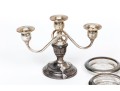 Collection Of Antique Sterling Silver Trimmed And Weighted Items 